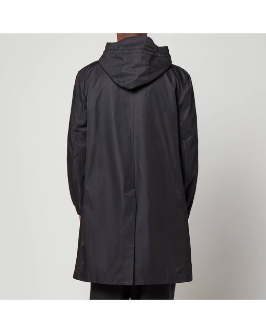 Y-3 Black Hooded Coat for men
