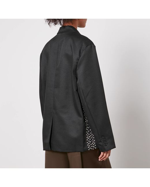 Stine Goya Black Pezz Embellished Twill Blazer
