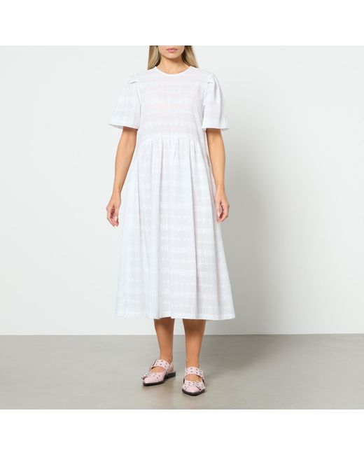 Toit Volant White Spring Garden 2.0 Cotton Dress