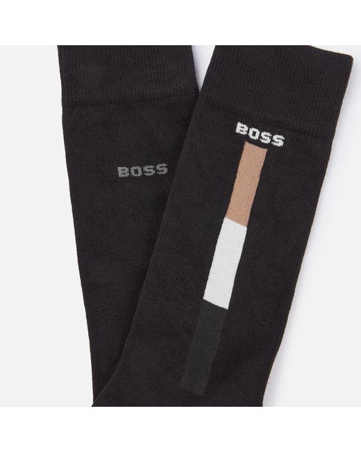 Boss Black 2 Pack Iconic Stripe Sports Socks for men