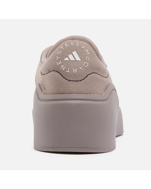 Adidas By Stella McCartney Gray Asmc Canvas Court Trainers
