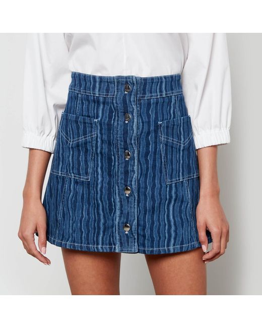 Marni Blue Mini Skirt