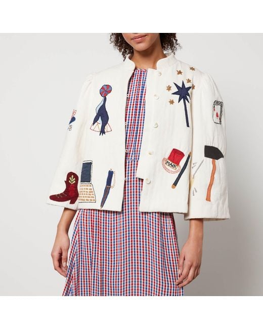 Stella Nova Red Circus Appliquéd Brushed Twill Jacket