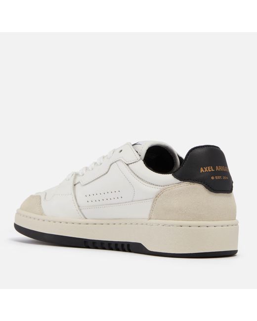 Axel Arigato White Dice Lo Leather And Suede Trainers