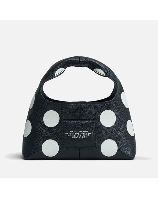 Marc Jacobs Spots The Sack Bag In Grained Leather Mini in Black Lyst UK