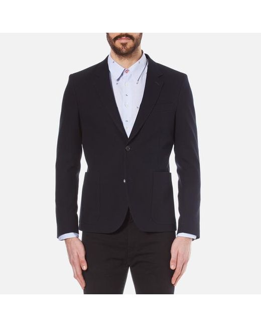 PS by Paul Smith Blue Men's Buggy Lined Jacket for men