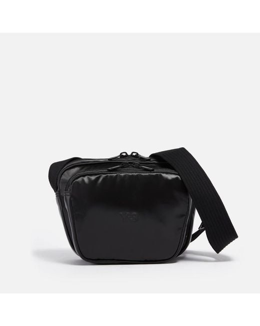 Y-3 Black Coated-canvas Messenger Bag for men