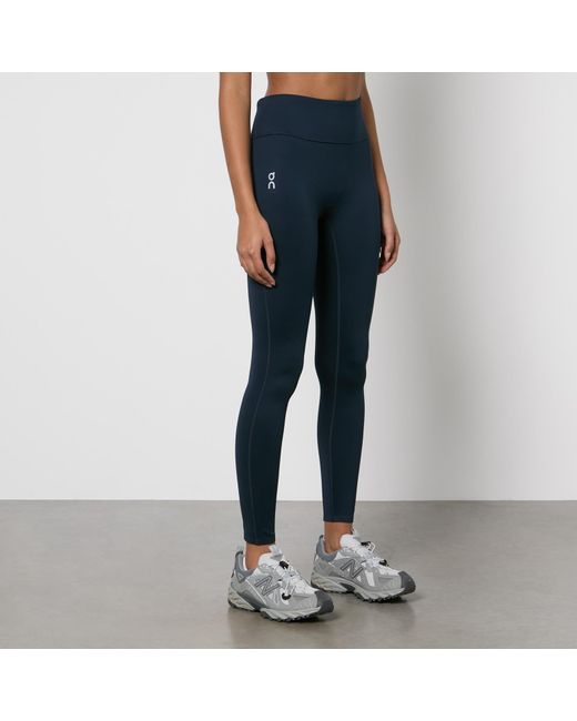 On Shoes Blue Core Stretch-Jersey Tights
