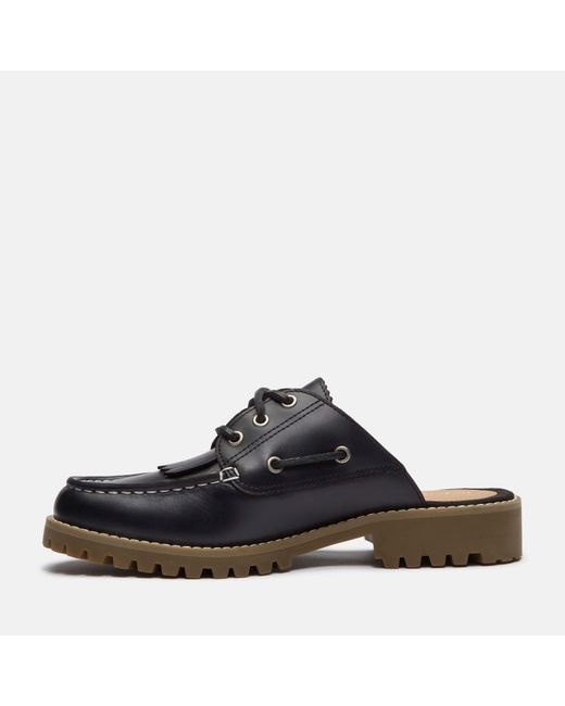 Timberland Black Noreen Leather Mules