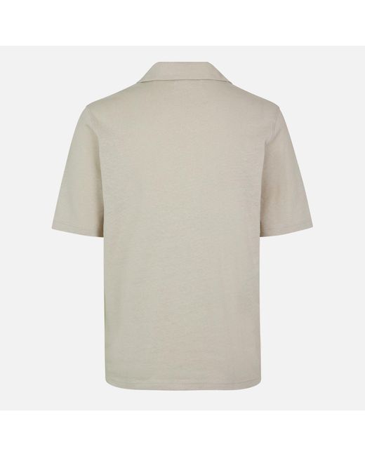 Samsøe & Samsøe Natural Samartin Brushed Cotton-blend Shirt for men