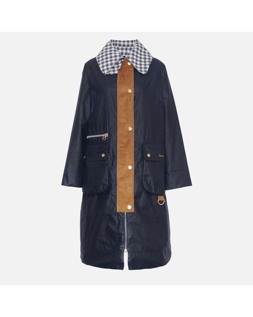 Barbour Blue The Edit Runswick Waxed Cotton Jacket
