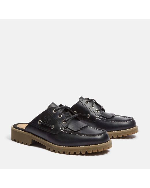 Timberland Black Noreen Leather Mules