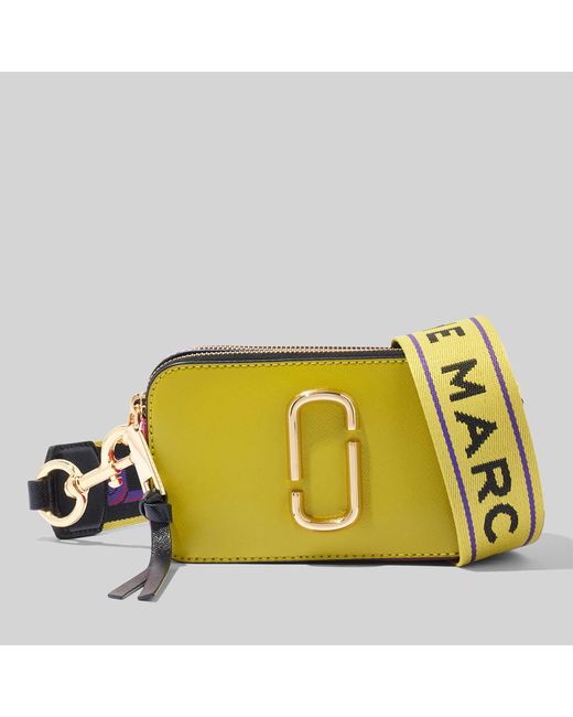 Marc Jacobs Green Leather Snapshot Shoulder Bag