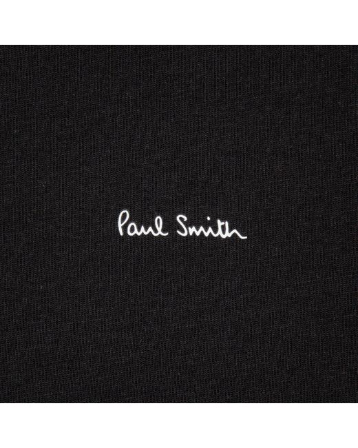 Paul Smith Black Loungewear Three-Pack Organic Cotton-Jersey T-Shirts for men