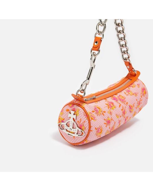 Vivienne Westwood Cindy Cylinder Cloqué Bag in Pink | Lyst
