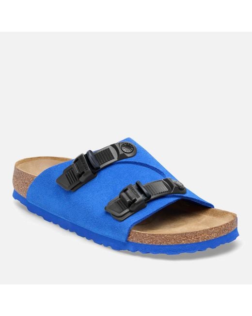 Birkenstock Blue Zurich Tech Suede Sandals for men