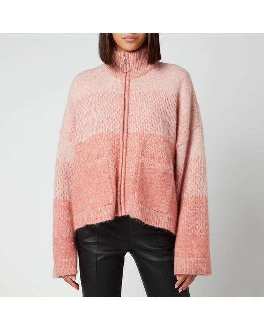 Holzweiler Pink Tine Knitted Cardigan