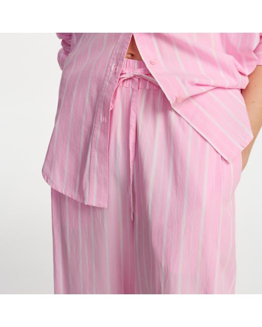 Essentiel Antwerp Pink Febbles Wide-Leg Cotton Track Pants
