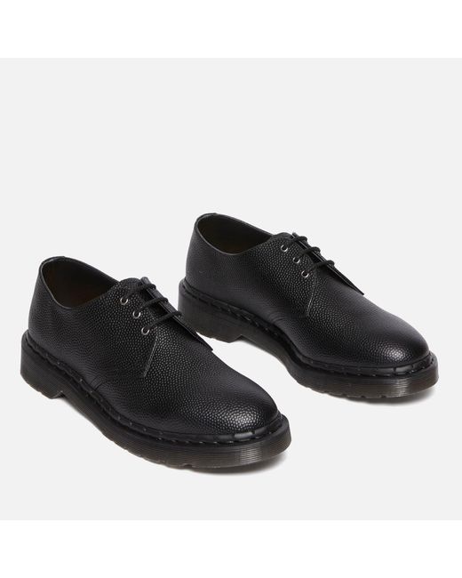 Dr. Martens Black 1461 Pebbled Leather Shoes for men