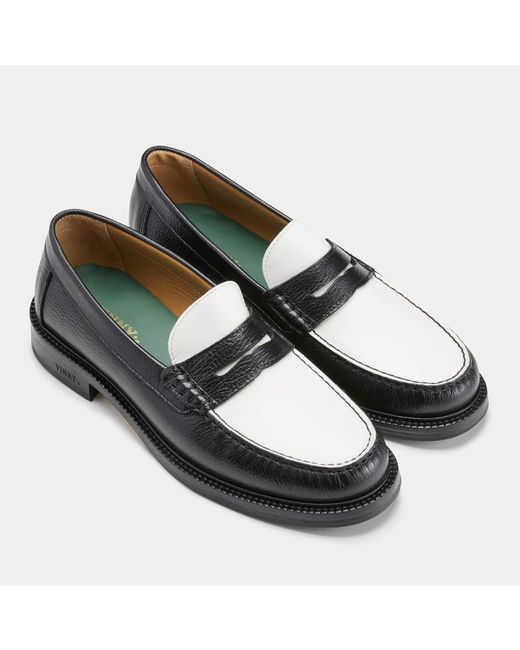 vinny-s-vinny-s-yardee-leather-penny-loafer-in-black-for-men-lyst