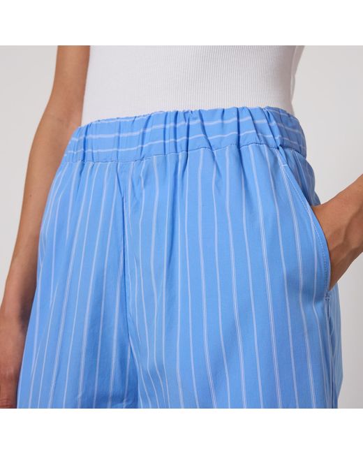 MAX&Co. Blue Max&co. Gitane Cotton-poplin Trousers