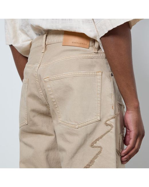 sunflower Natural Twist Patch Denim Jeans for men