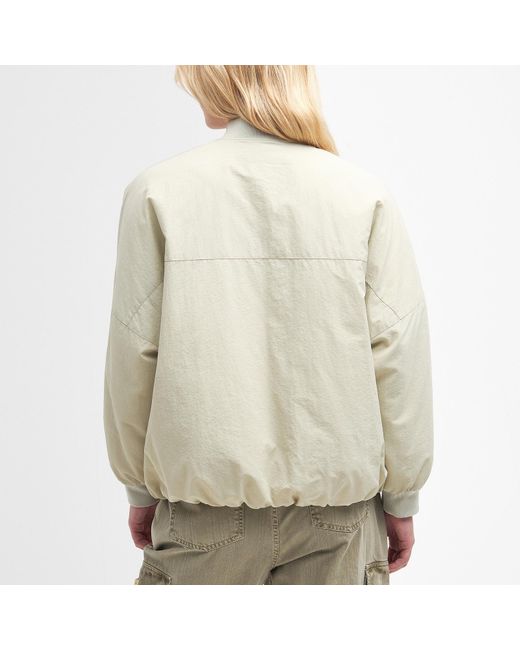 Barbour Natural Mansell Shell Bomber Jacket