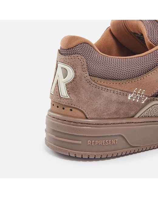 Represent Brown Bully Nubuck And Suede Trainers for men