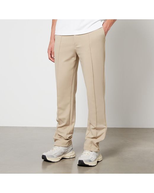 Y-3 Natural Classic Logo-detailed Jersey Track Pants for men