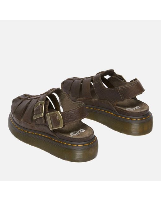 Dr. Martens Brown Archive Fisherman Leather Sandals