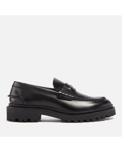 Isabel Marant Black Frezza Leather Loafers