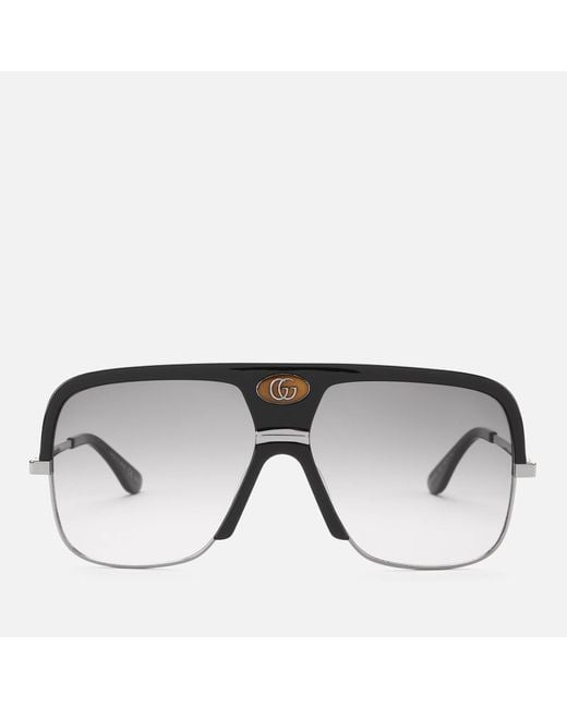 Gucci Black GG0478S Men's Navigator Sunglasses for men