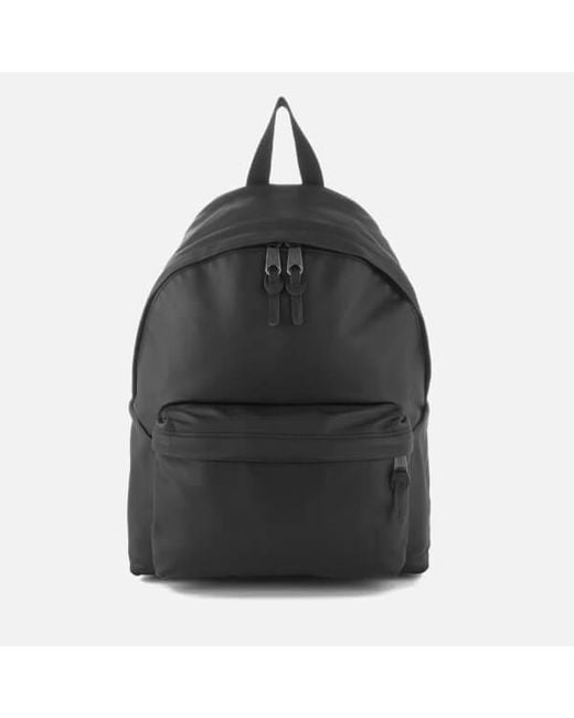 Eastpak Black Men's Authentic Leather Embossed Padded Pak'r Backpack for men