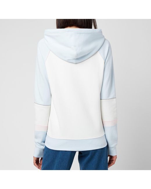 COACH Cotton Athletic Hoodie in White - Lyst