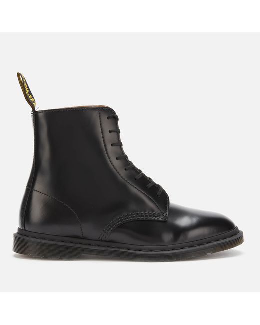 Dr. Martens Black Winchester Ii Polished Smooth Leather Lace Up Boots for men