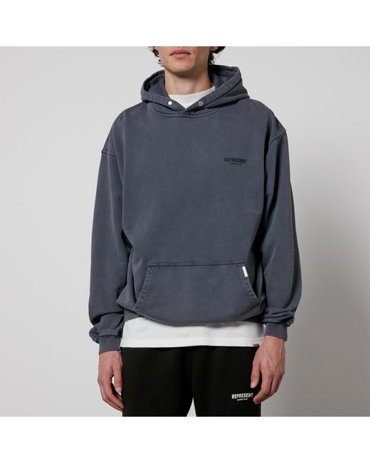 Represent Gray Owner’S Club Cotton-Jersey Hoodie for men