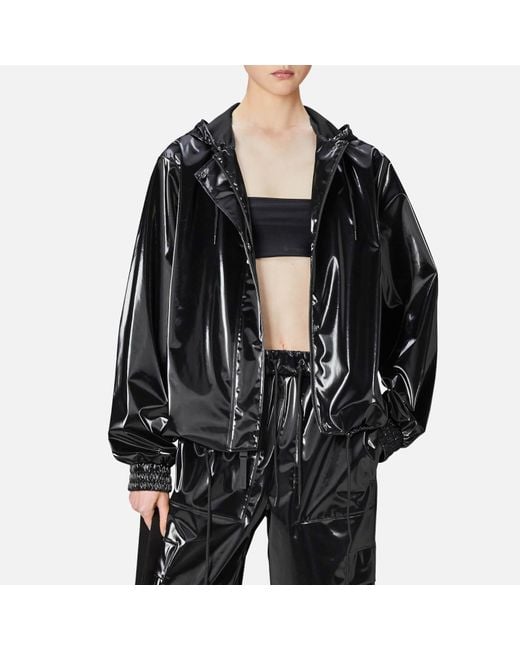Rains Black Waterproof Shell Jacket