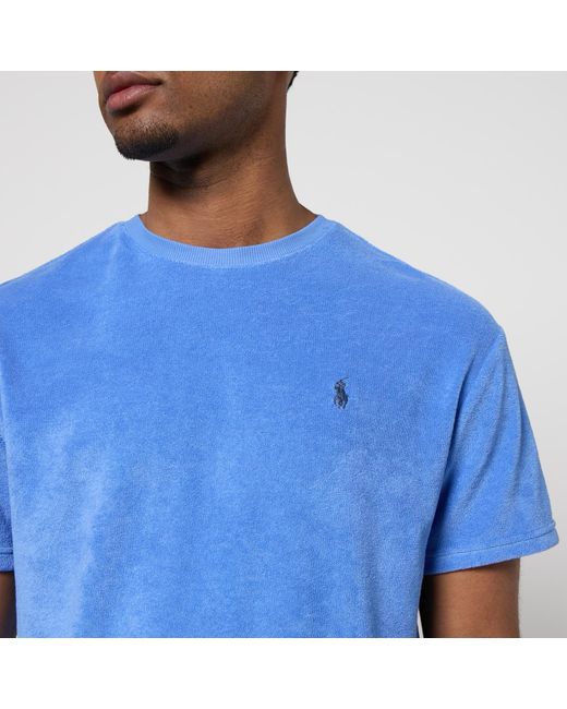 Polo Ralph Lauren Blue Cotton-blend Terry T-shirt for men