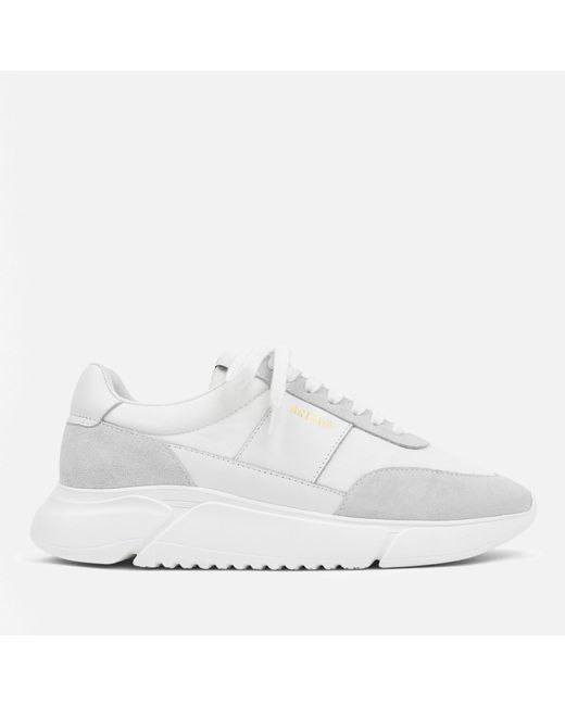 Axel Arigato White Genesis Vintage Leather And Suede Trainers