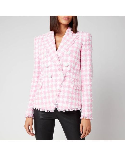 balmain jacket pink