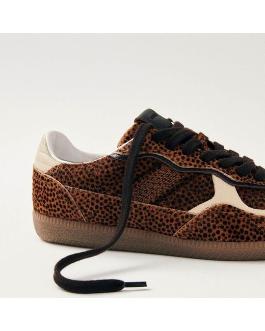 Alohas Brown Tb.490 Rife Calf-Hair Trainers