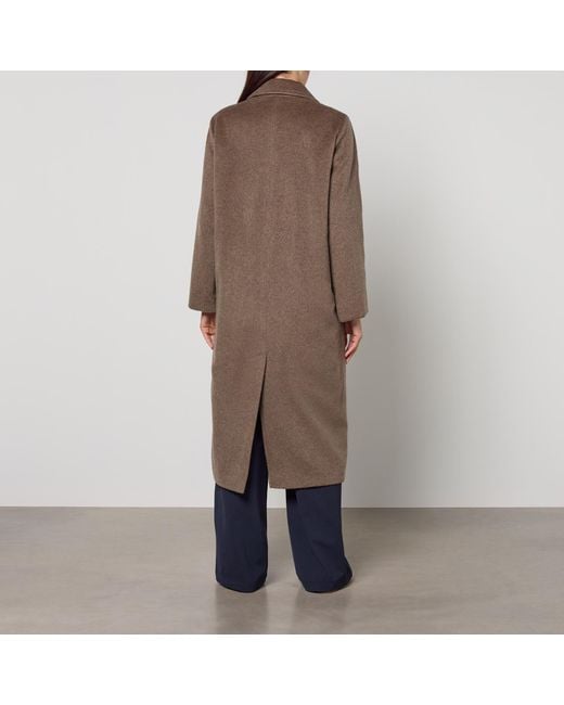 Weekend by Maxmara Brown Zufolo Wool-Blend Coat