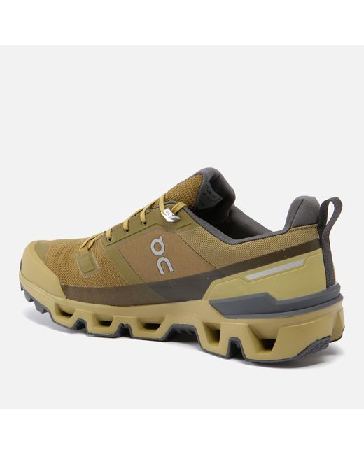 On Shoes Green Cloudwander Waterproof Mesh Trainers for men