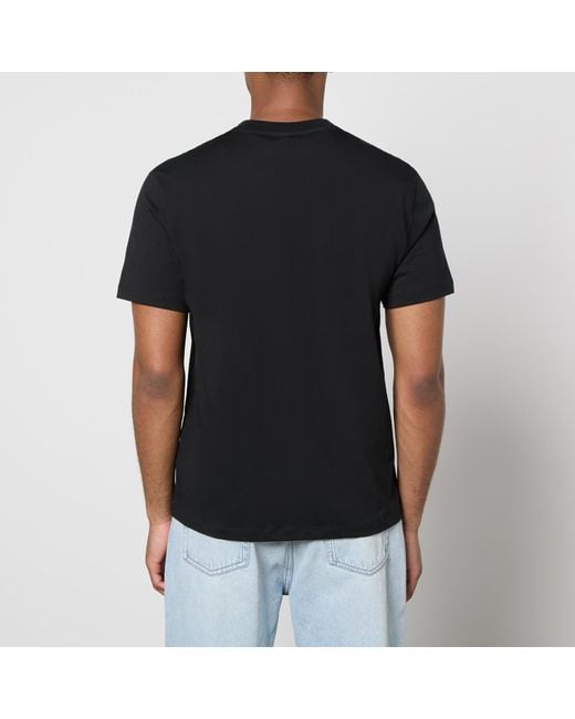 AMI Black De Coeur Organic Cotton-Jersey T-Shirt for men