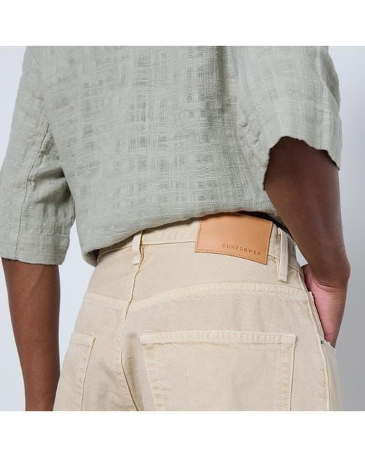 sunflower Natural Twist Wide Fit Denim Trousers for men