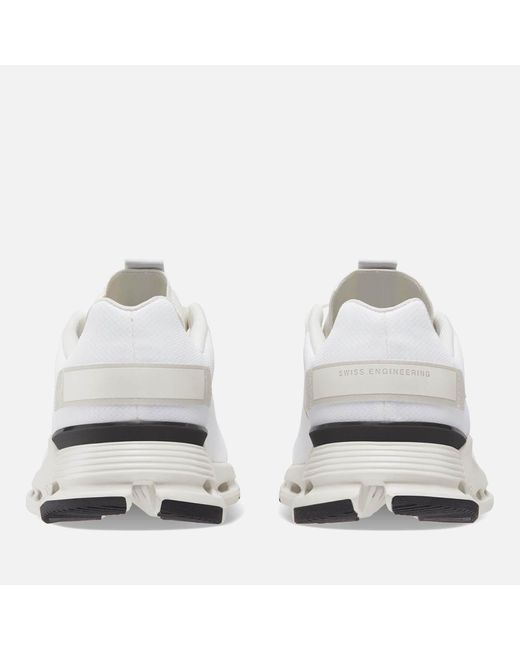 On Shoes White Cloudnova Form Running Trainers for men