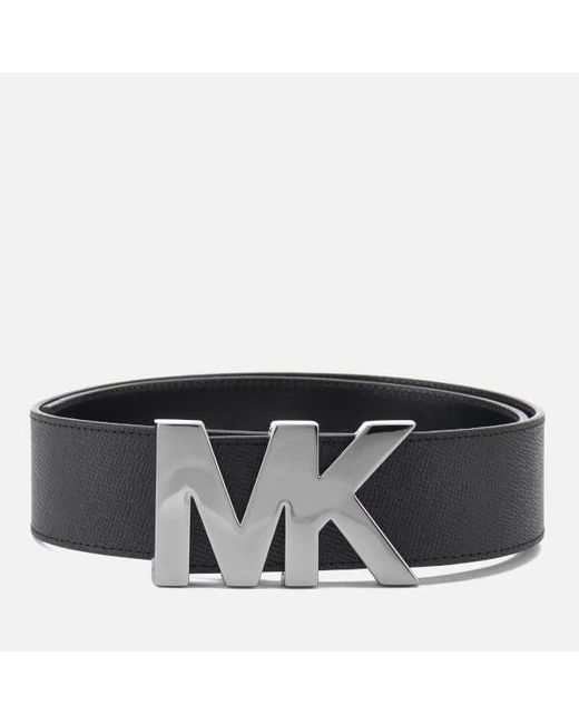 Michael Kors Black Mk Logo Belt for men
