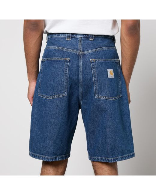 Carhartt Blue Brandon Denim Loose-fit Shorts for men