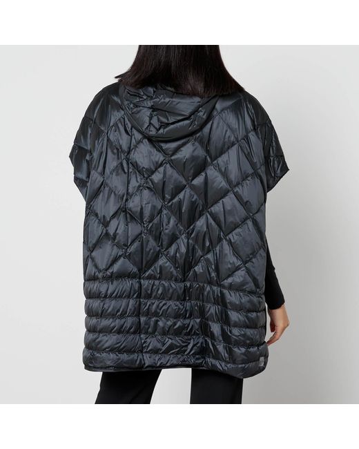 Max Mara The Cube Black Treman Quilted Shell Down Vest