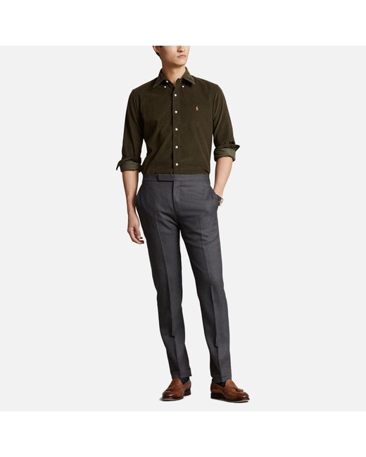 Polo Ralph Lauren Green Custom-fit Cotton-corduroy Shirt for men